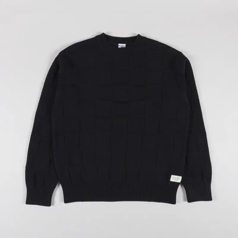 Service Works Check Knit Crewneck Black