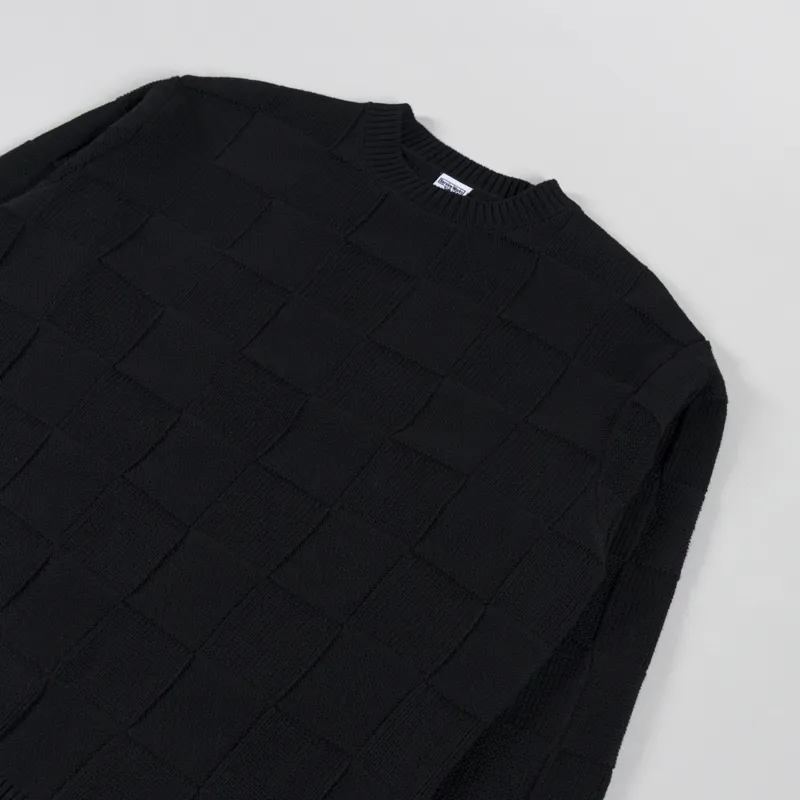 Service Works Check Knit Crewneck Black-2