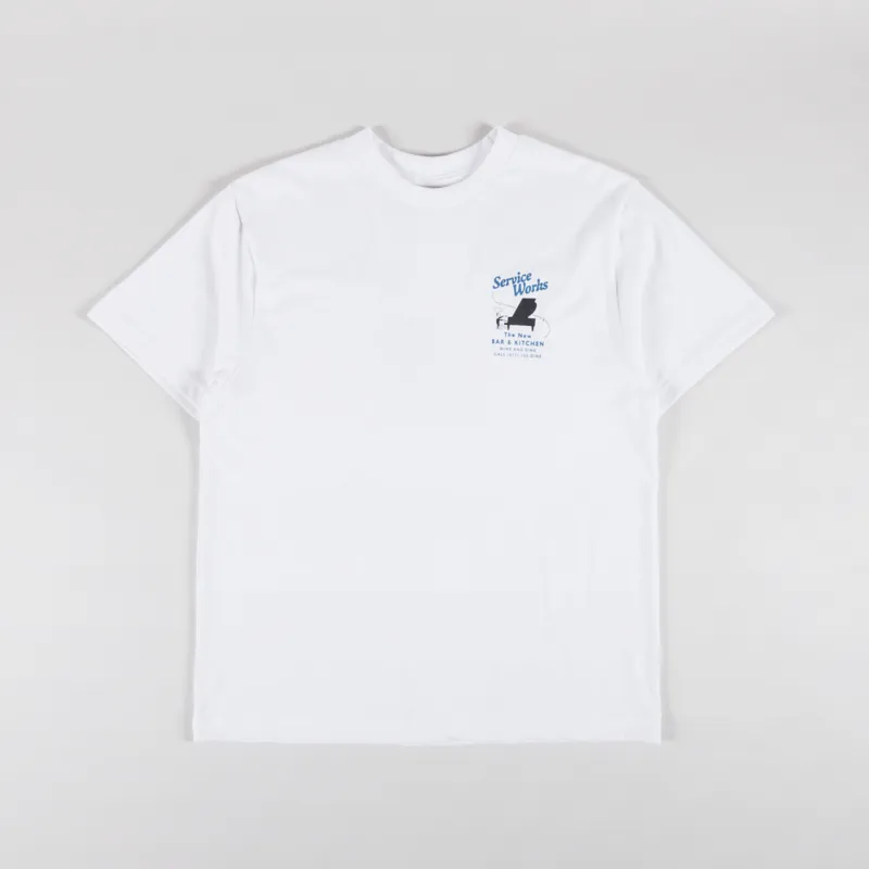 Service Works Bar + Kitchen T Shirt White-1
