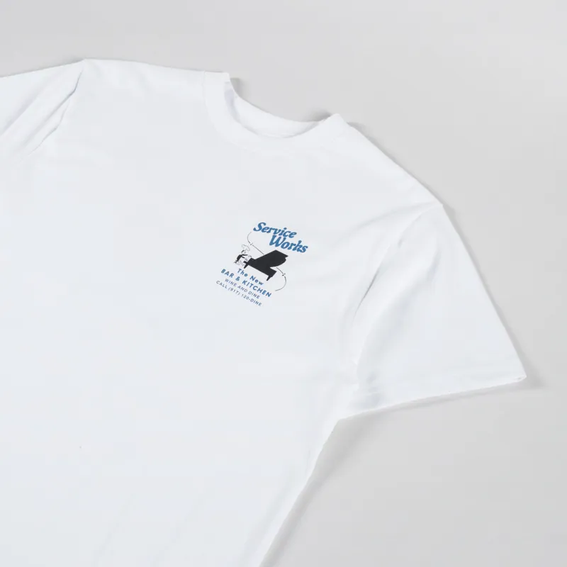 Service Works Bar + Kitchen T Shirt White-3