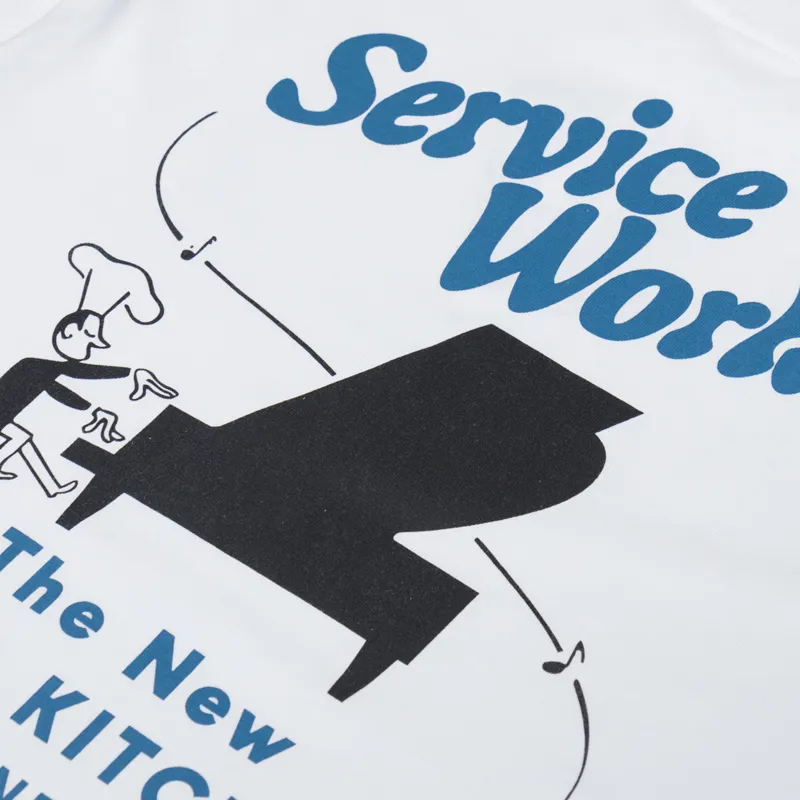 Service Works Bar + Kitchen T Shirt White-5