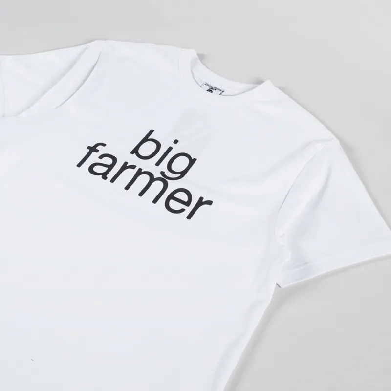 Service Works Big Farmer T Shirt White-1