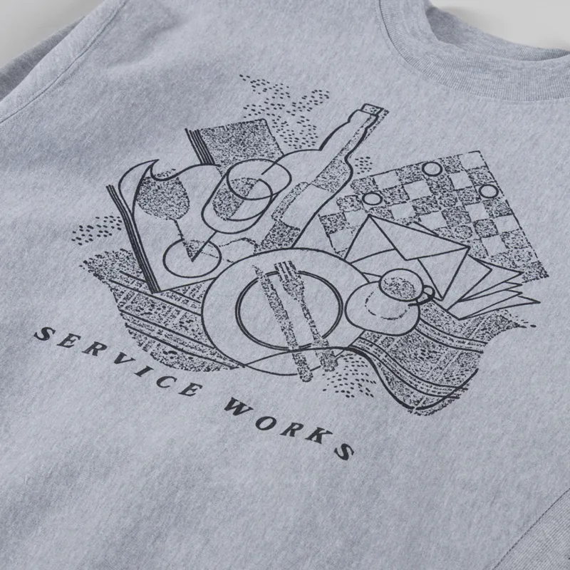 Service Works Frequent Flyer Crewneck Heather Grey-4