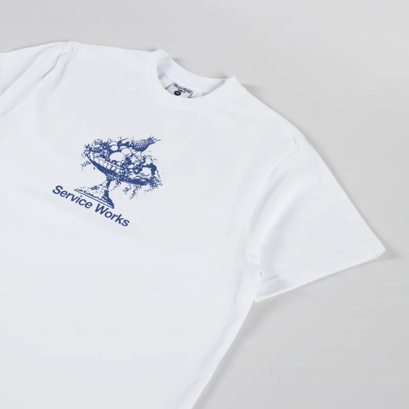 Service Works Fruit Bowl T Shirt White-1