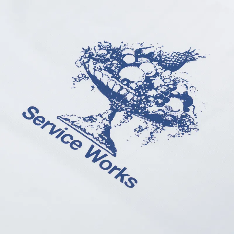 Service Works Fruit Bowl T Shirt White-2