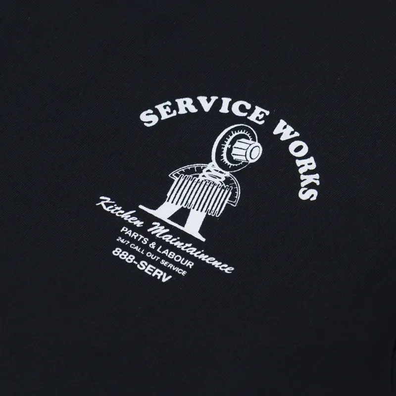 Service Works Maintenance T Shirt Black-5