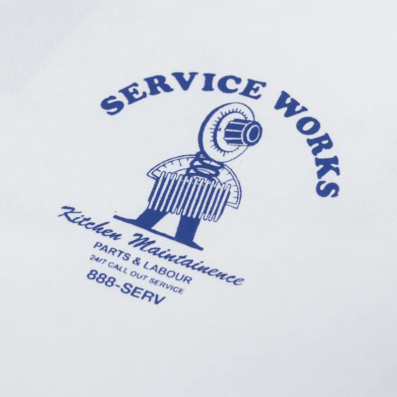 Service Works Maintenance T Shirt White-5