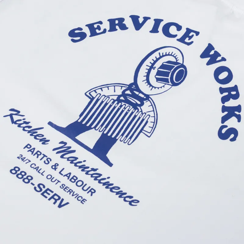 Service Works Maintenance T Shirt White-4