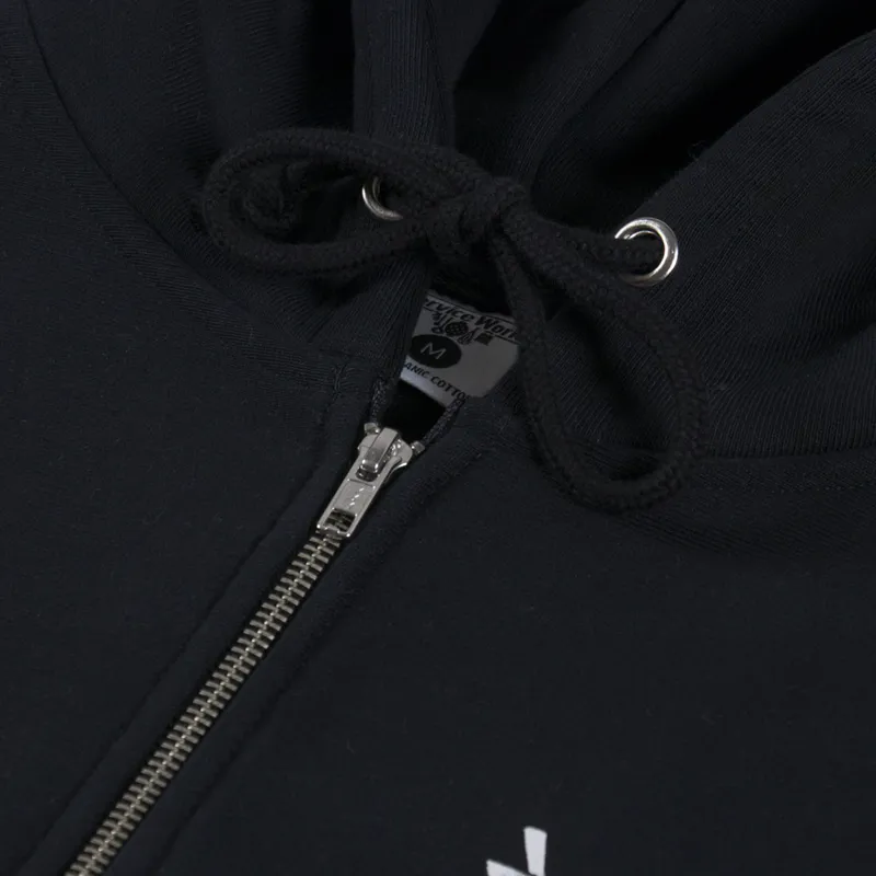 Service Works Martini Zipper Hoodie Black-4