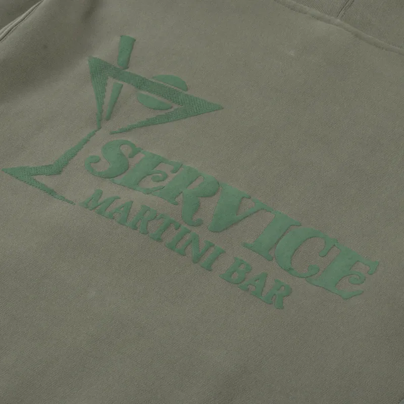 Service Works Martini Zipper Hoodie Olive-6