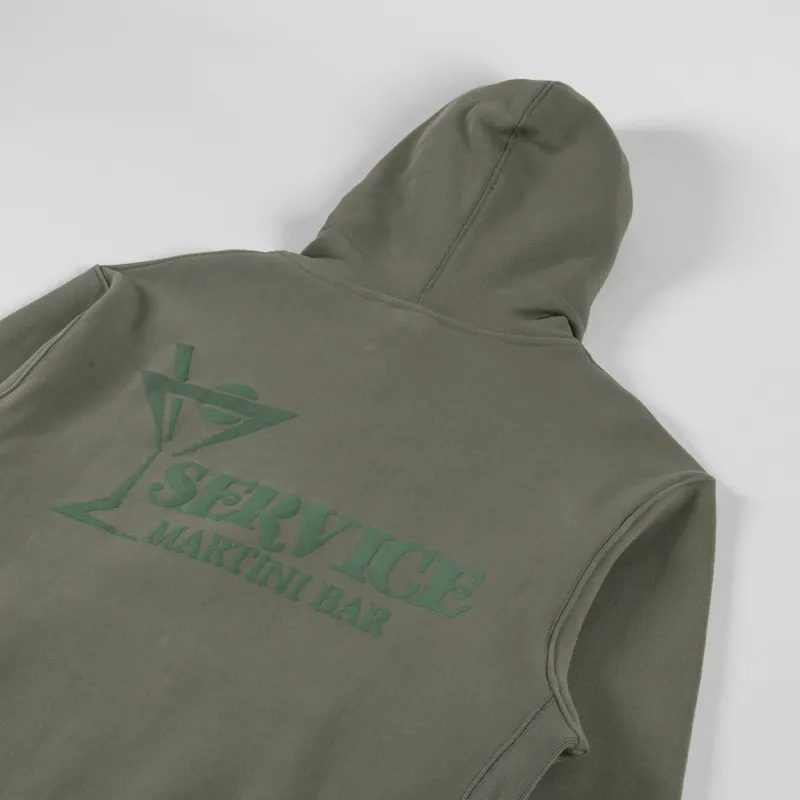 Service Works Martini Zipper Hoodie Olive-2
