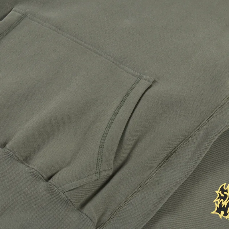 Service Works Thrash Hoodie Olive-5