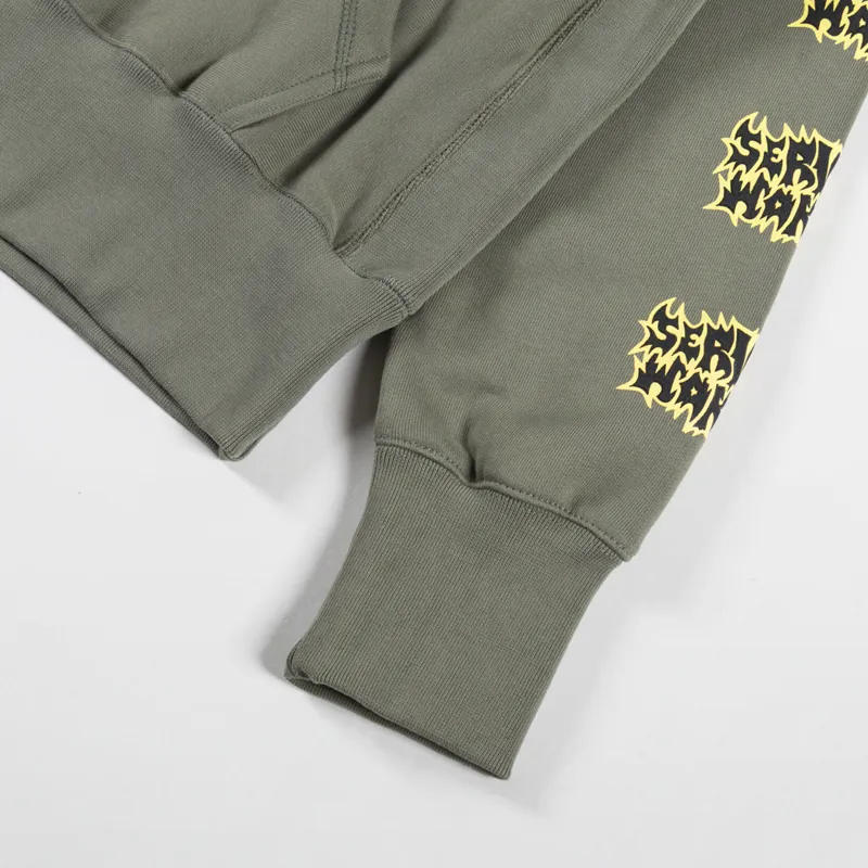 Service Works Thrash Hoodie Olive-7