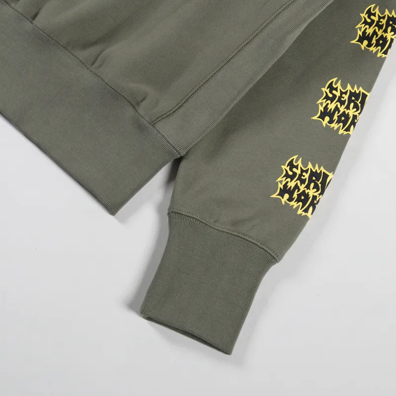 Service Works Thrash Hoodie Olive-8
