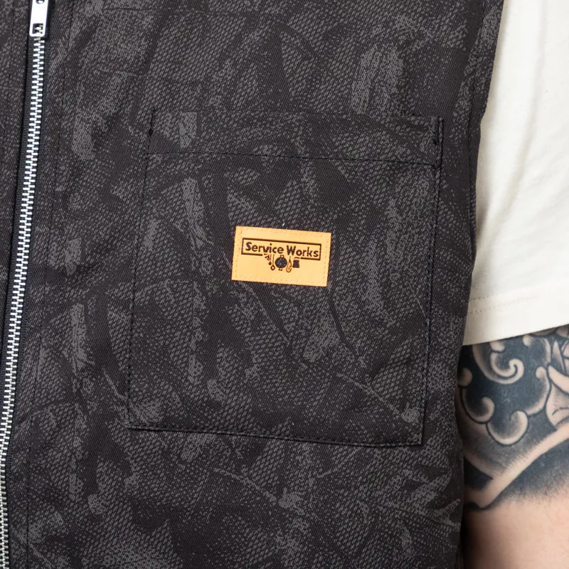 Service Works Xerox Camo Padded Work Vest Mono-9