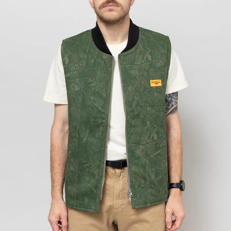 Service Works Xerox Camo Padded Work Vest Olive-2