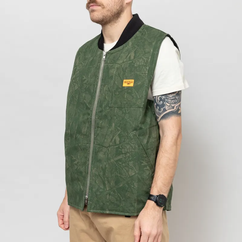 Service Works Xerox Camo Padded Work Vest Olive-3