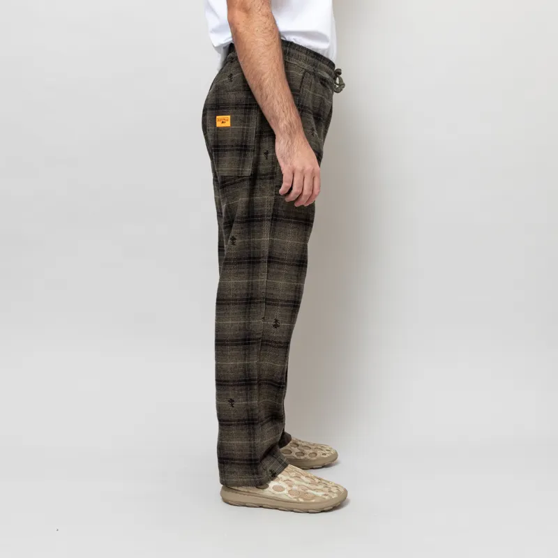 Service Works Thistle Plaid Chef Pants Olive-4