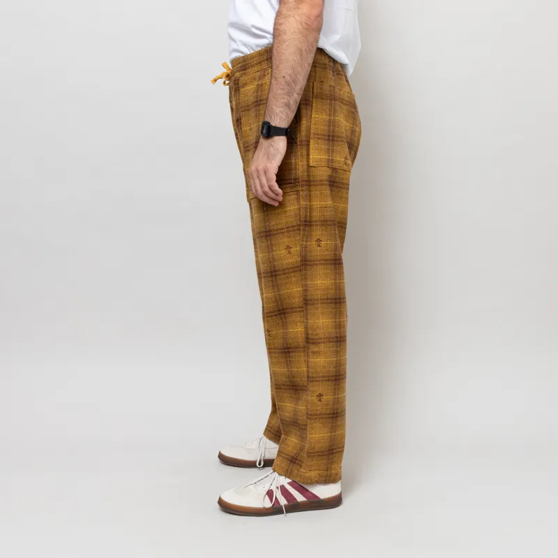 Service Works Thistle Plaid Chef Pants Ochre-2