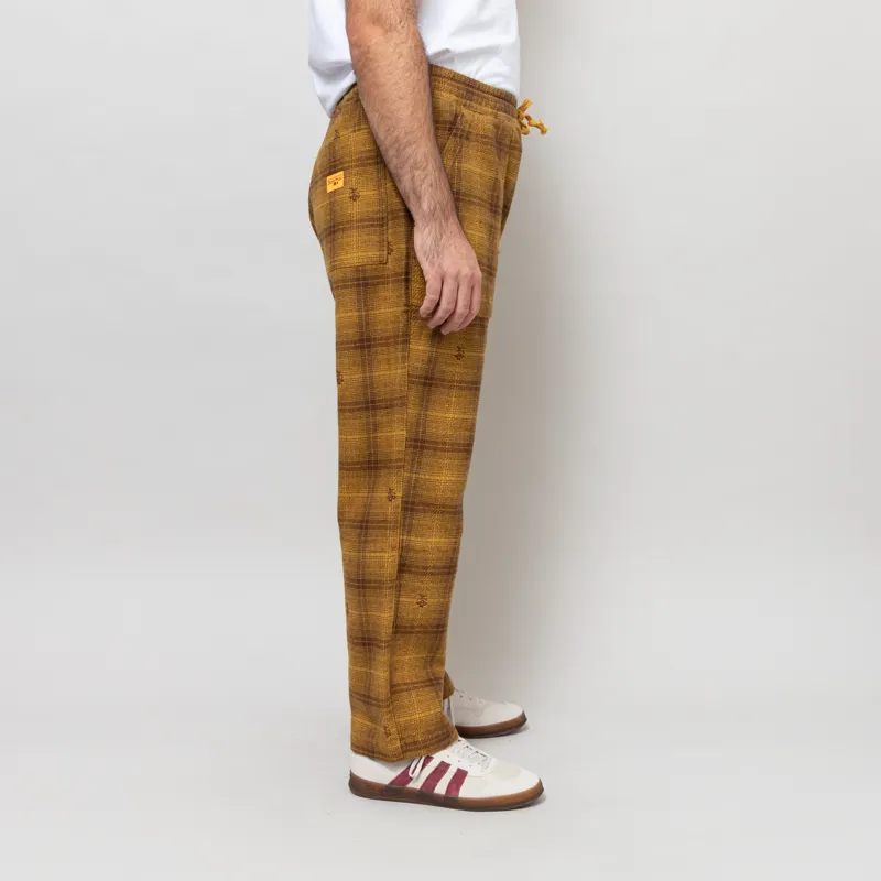 Service Works Thistle Plaid Chef Pants Ochre-4