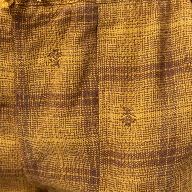 Service Works Thistle Plaid Chef Pants Ochre-9
