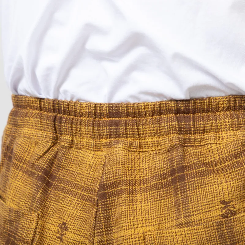 Service Works Thistle Plaid Chef Pants Ochre-8