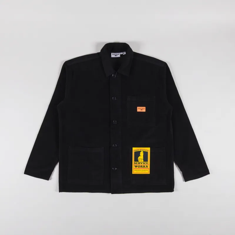 Service Works Corduroy Chore Shirt Black