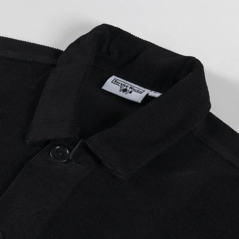 Service Works Corduroy Chore Shirt Black-4