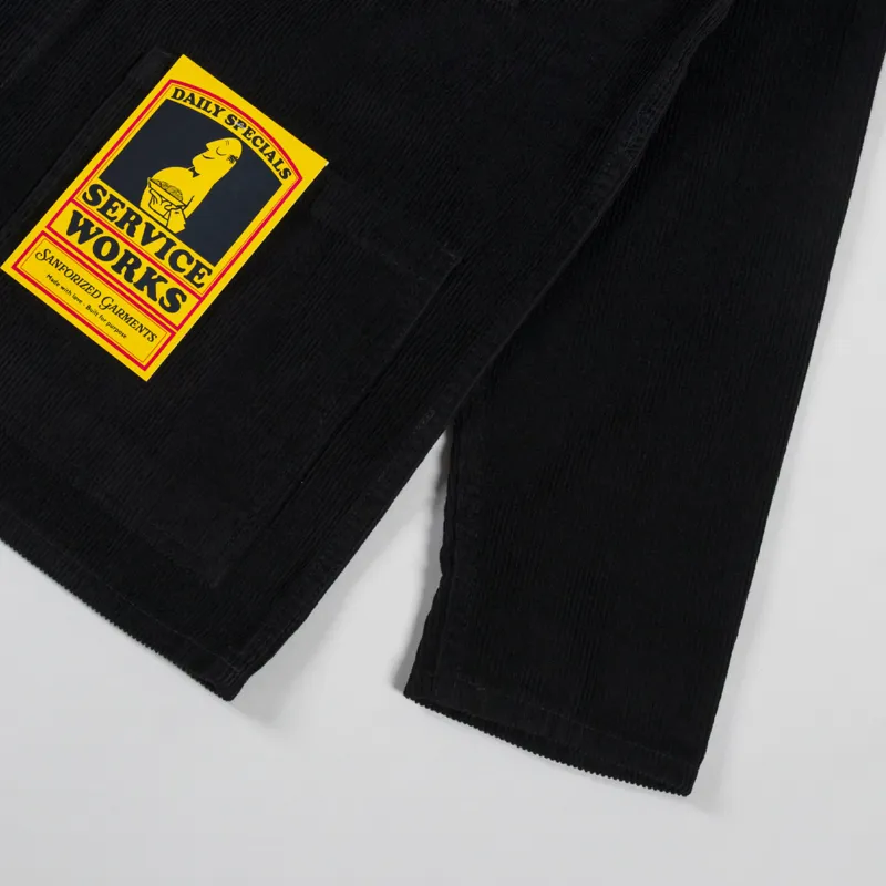 Service Works Corduroy Chore Shirt Black-8