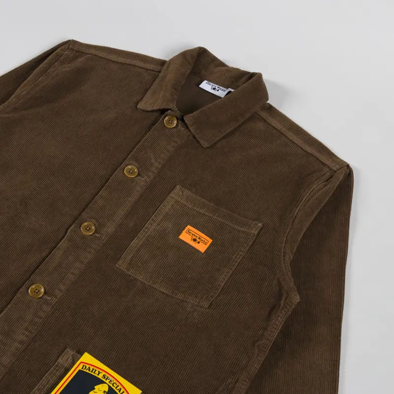 Service Works Corduroy Chore Shirt Bark-2