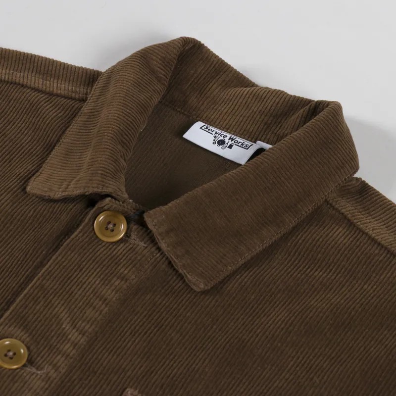 Service Works Corduroy Chore Shirt Bark-4