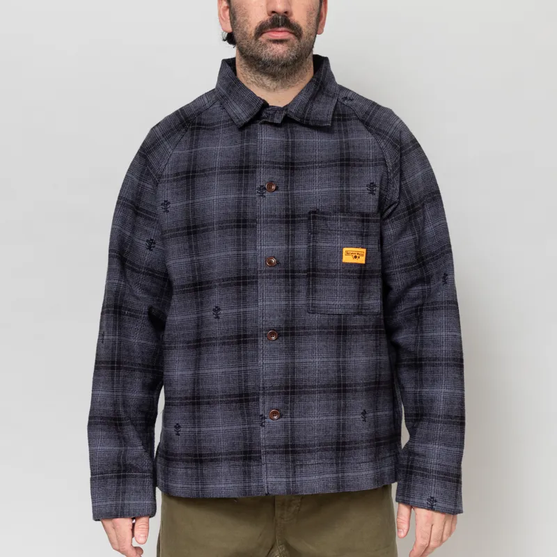 Service Works Thistle Plaid Front Of House Jacket Black