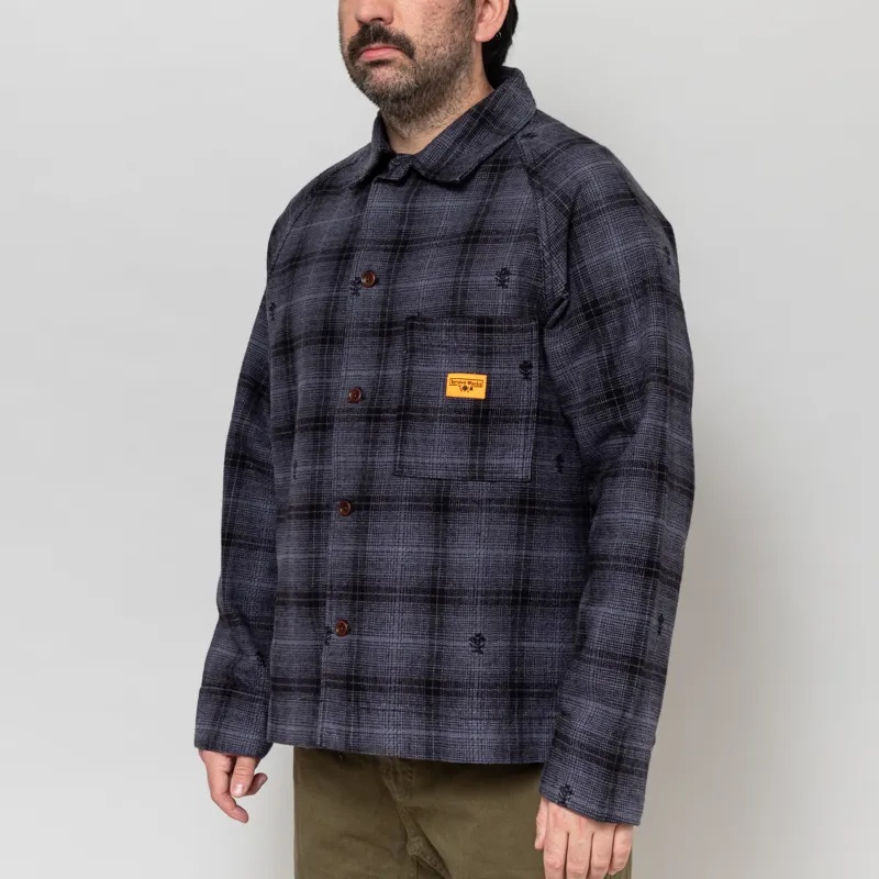 Service Works Thistle Plaid Front Of House Jacket Black-1