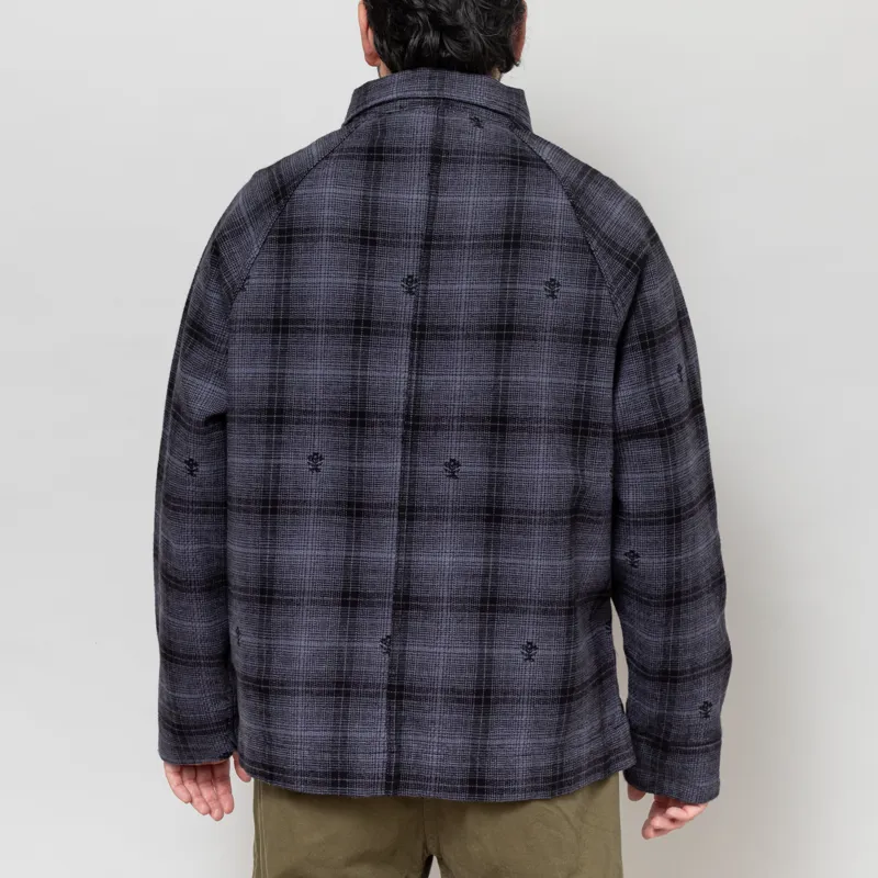Service Works Thistle Plaid Front Of House Jacket Black-3