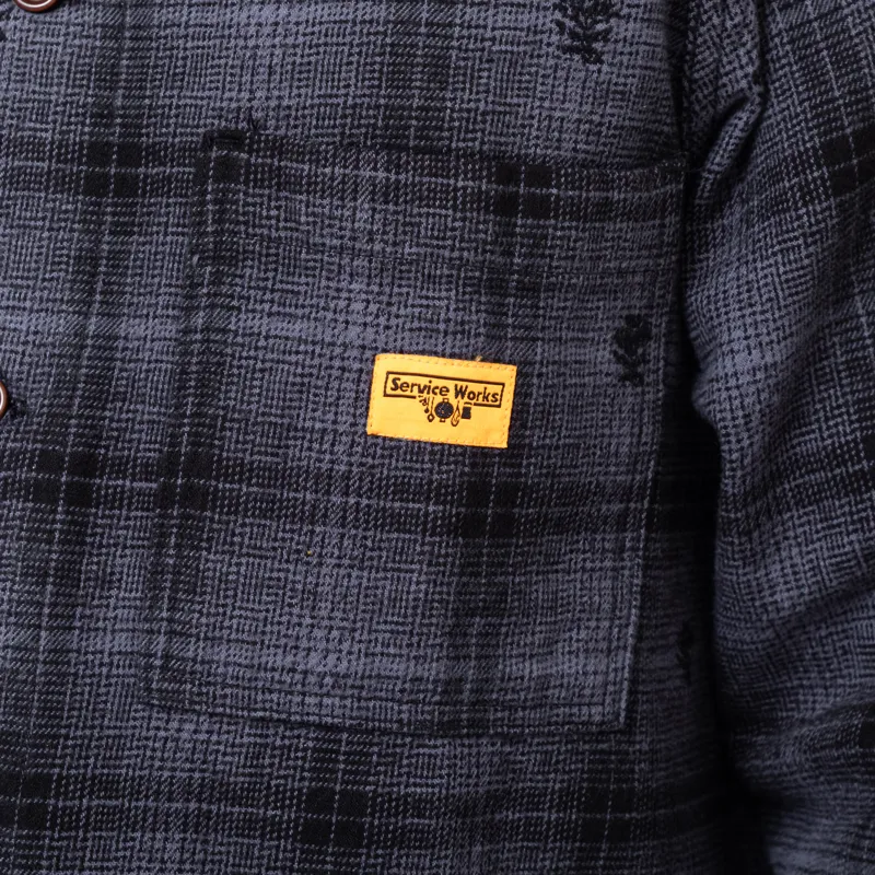 Service Works Thistle Plaid Front Of House Jacket Black-7