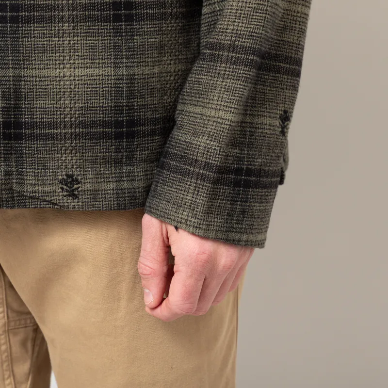 Service Works Thistle Plaid Front Of House Jacket Olive-10