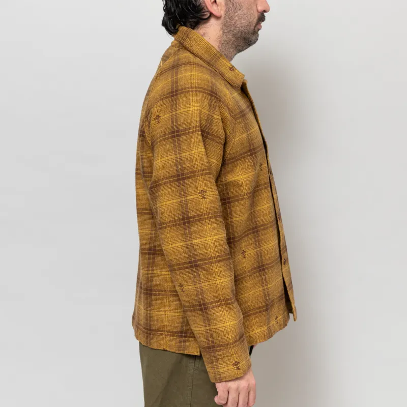 Service Works Thistle Plaid Front Of House Jacket Ochre-4