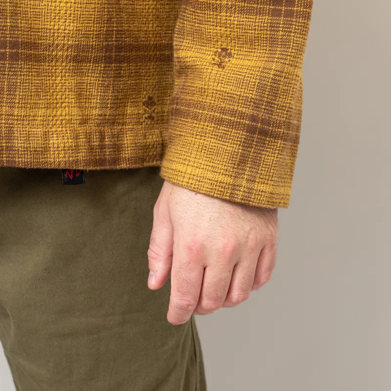 Service Works Thistle Plaid Front Of House Jacket Ochre-9