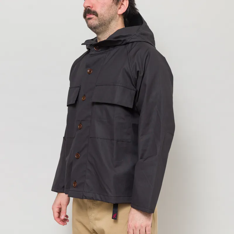 Service Works Waxed Cotton Allotment Parka Black-1