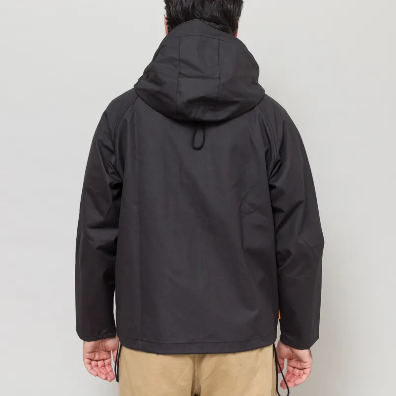 Service Works Waxed Cotton Allotment Parka Black-3