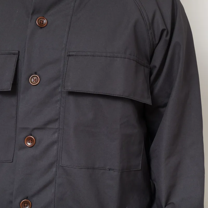Service Works Waxed Cotton Allotment Parka Black-8