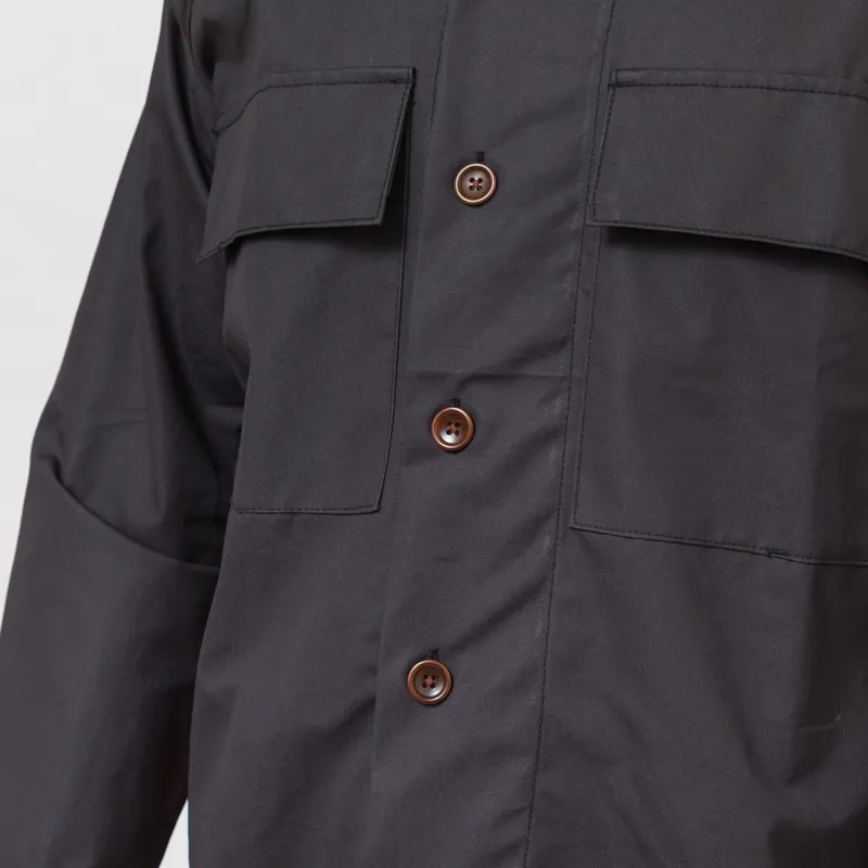 Service Works Waxed Cotton Allotment Parka Black-7