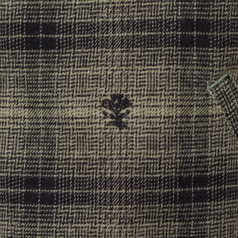 Service Works Thistle Plaid Padded Work Vest Olive-12