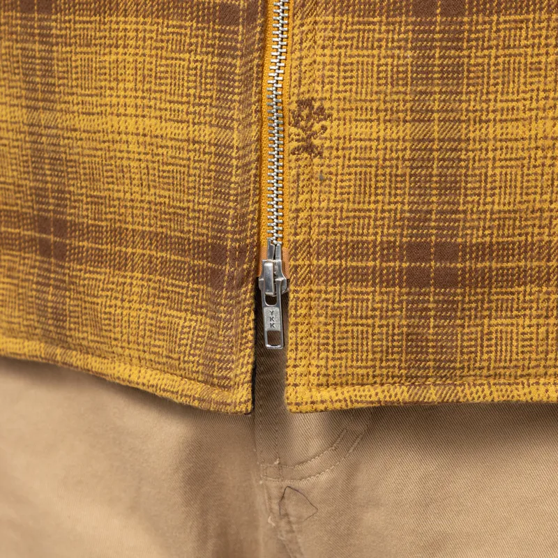 Service Works Thistle Plaid Padded Work Vest Ochre-12