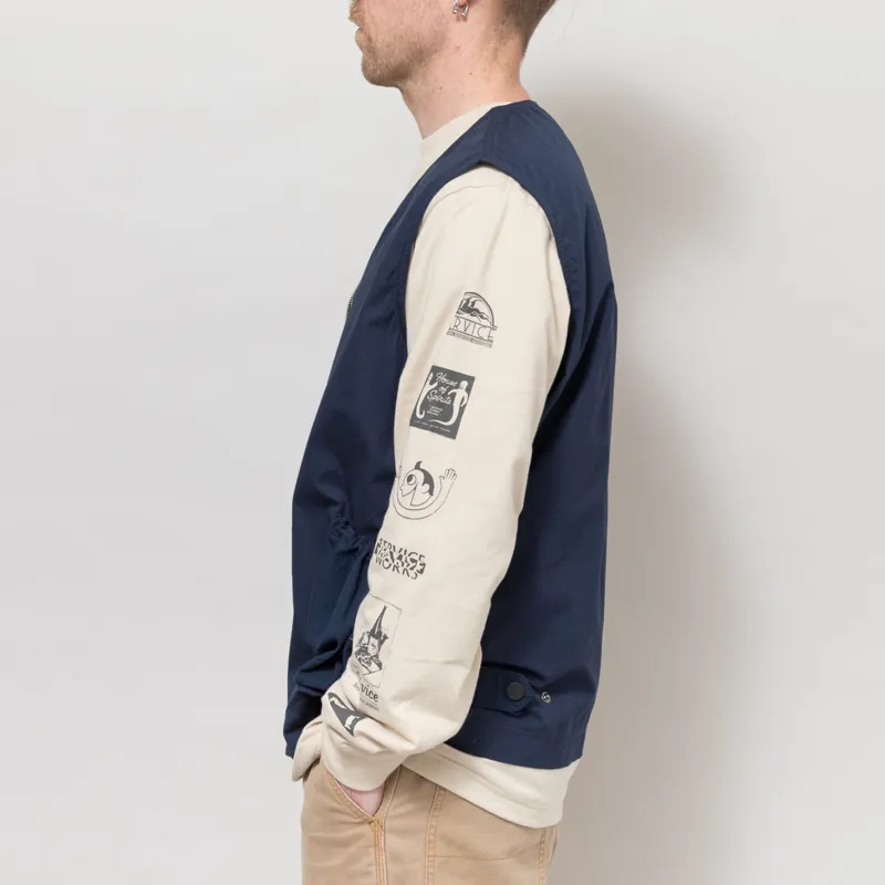 Service Works Gardener Vest Navy-2