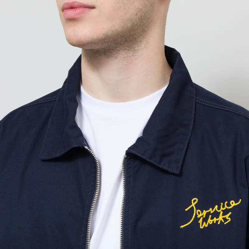 Service Works Twill Work Jacket Dark Navy-3