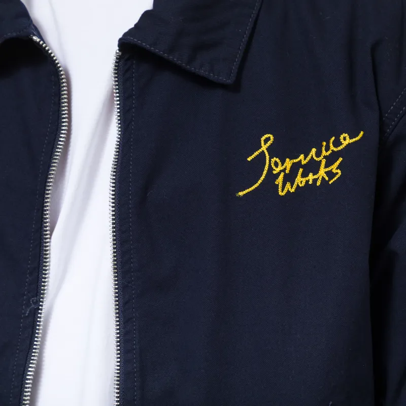 Service Works Twill Work Jacket Dark Navy-4