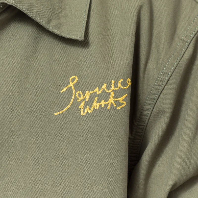 Service Works Twill Work Jacket Olive-7