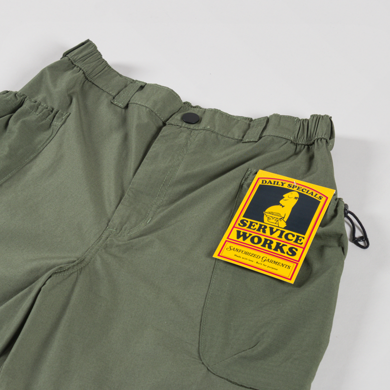 Service Works Gardener Shorts Olive-2