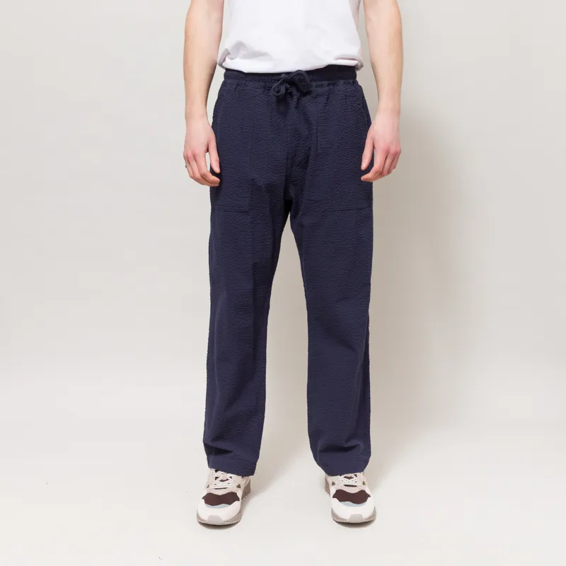 Service Works Seersucker Chef Pants Dark Navy